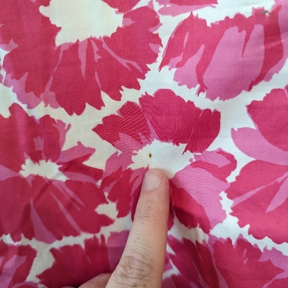 Milly Pink White Daisy Floral Midi Dress - Picture 8 of 10